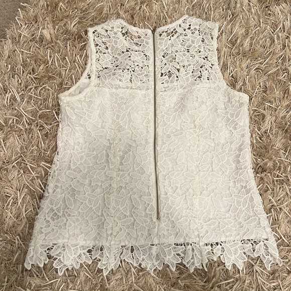 Nanette Lepore White lace tank - Picture 7 of 8
